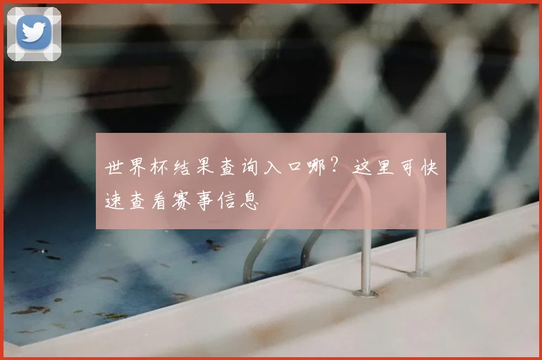 世界杯结果查询入口哪?这里可快速查看赛事信息